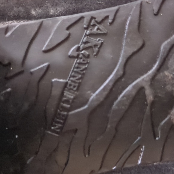 ANNE KLEIN* suede and patent leather block heel buckle top square toe dress shoe - Picture 13 of 14